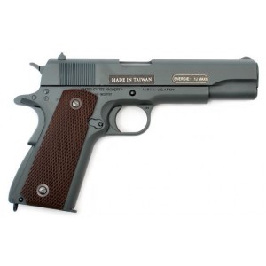 Страйкбольный пистолет Colt 1911 100Th Anniversary parkerized grey metal GBB 6 mm CO2 арт.: 180532 [CYBERGUN]